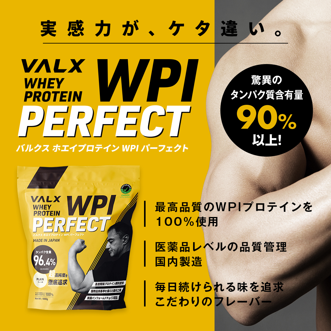 VALX（バルクス） プロテイン WPIパーフェクト 【6種類の味から選べる