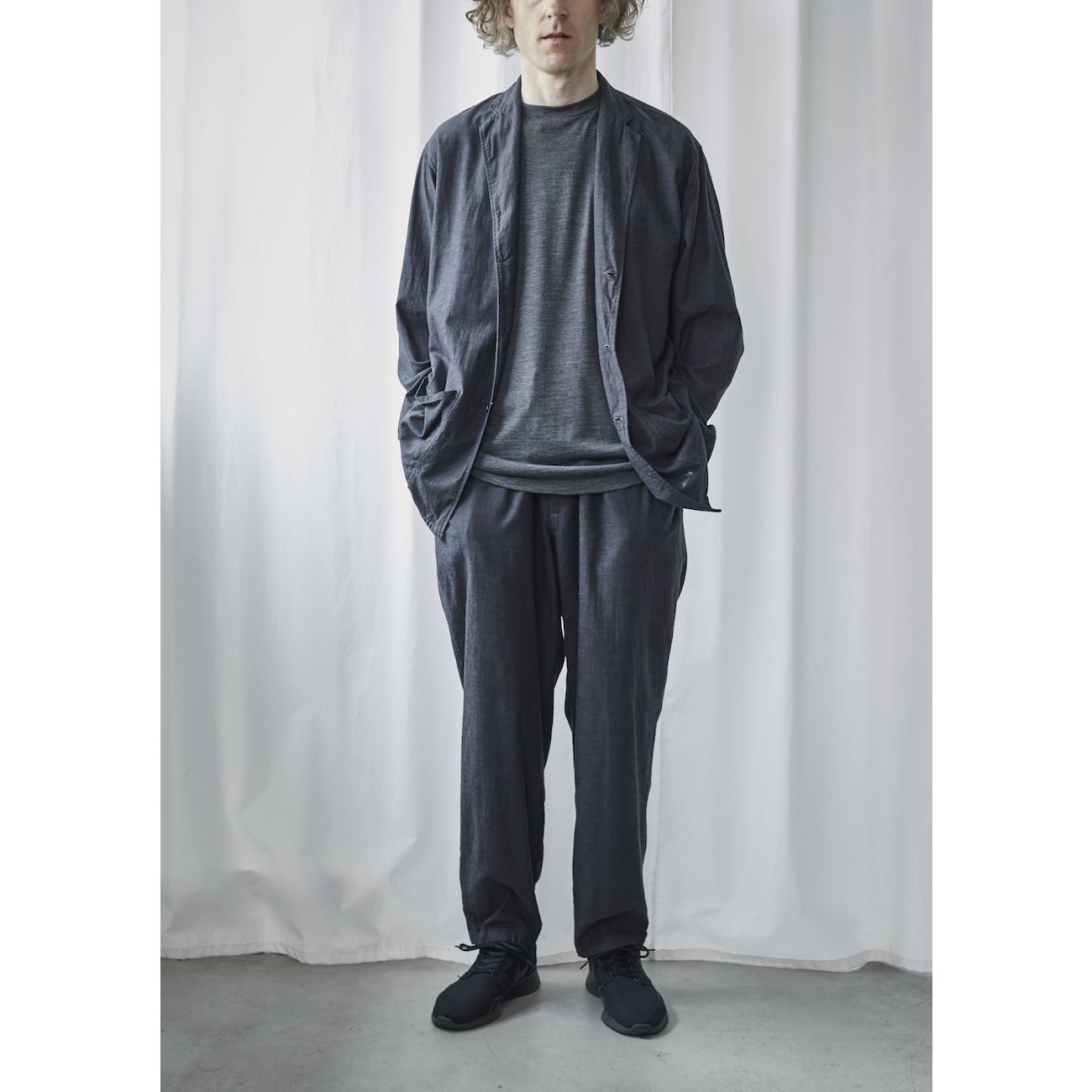 COMOLI / コモリ | ベタシャン シャツジャケット - Black | 通販