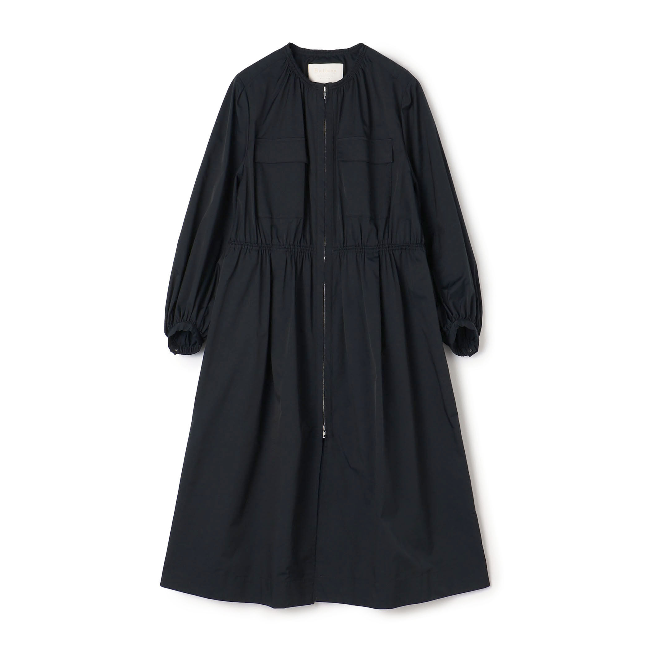 ライトタフタ ジップアップロングコート｜トゥモローランド 公式通販