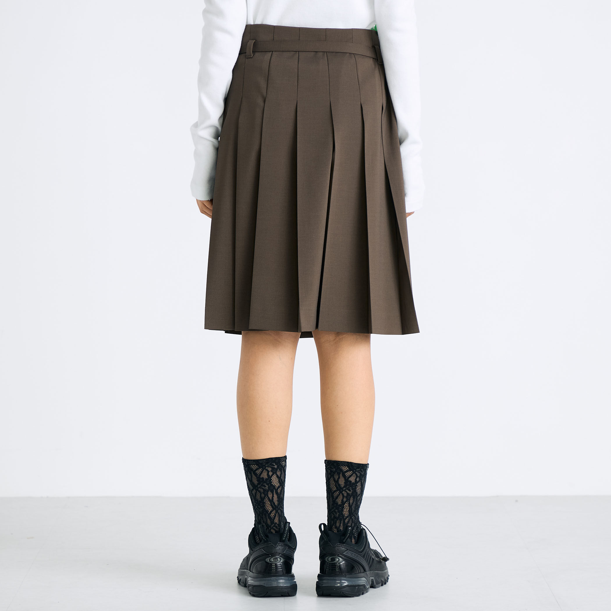 ウールライク ラッププリーツスカート｜トゥモローランド 公式通販