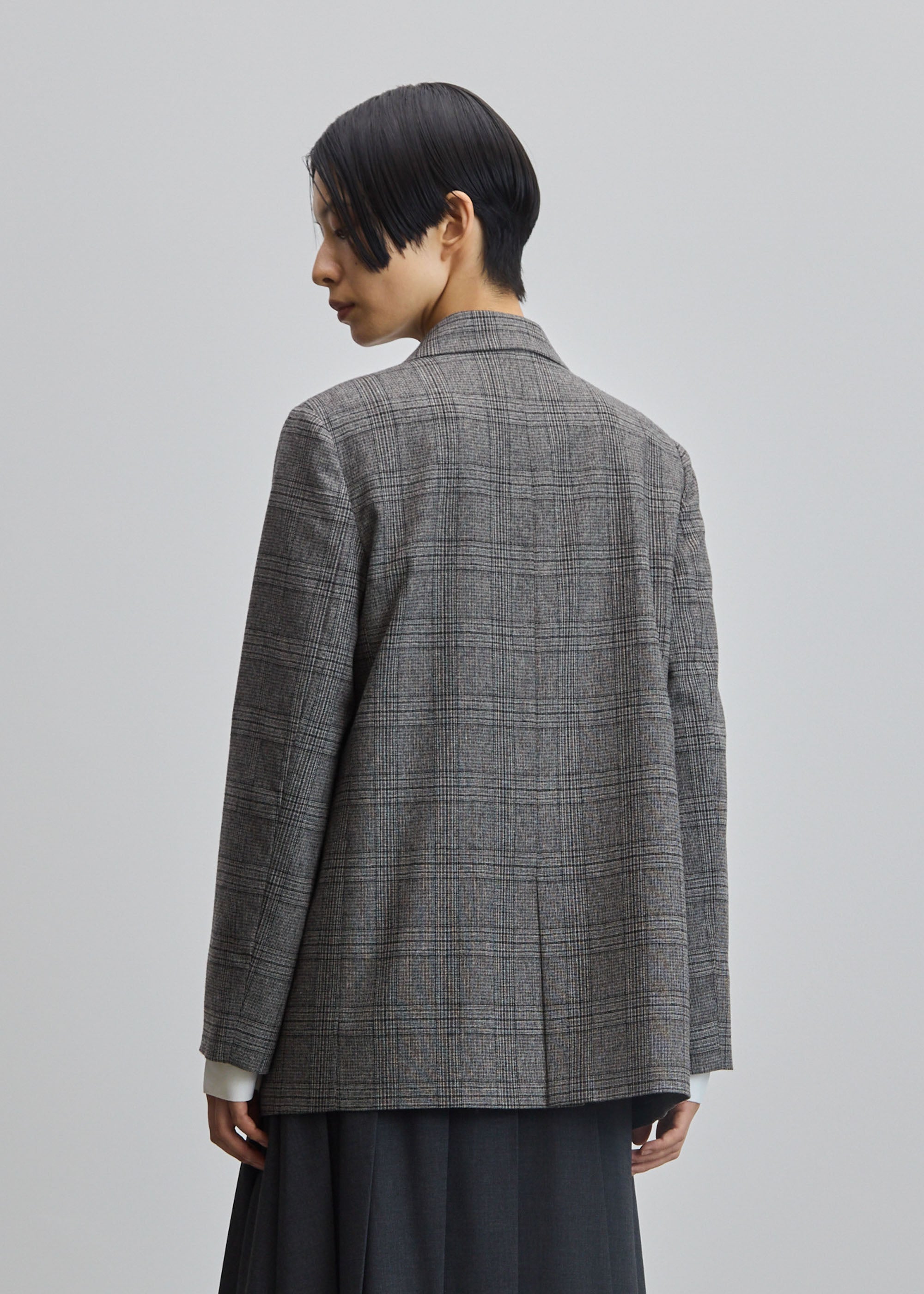 グレンチェックダブルジャケット- SOÉJU online store｜上質な大人の