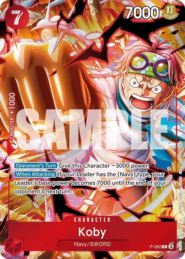 P-092 Koby One Piece Card Game Card | One Piece Card Game