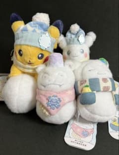 ポケモン ゆきだるま ぬいぐるみ ピカチュウ ヤドン カビゴン ゆき