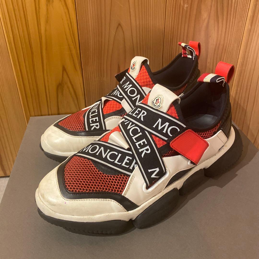 MONCLER メッシュスニーカー レッド/ホワイト/ブラック