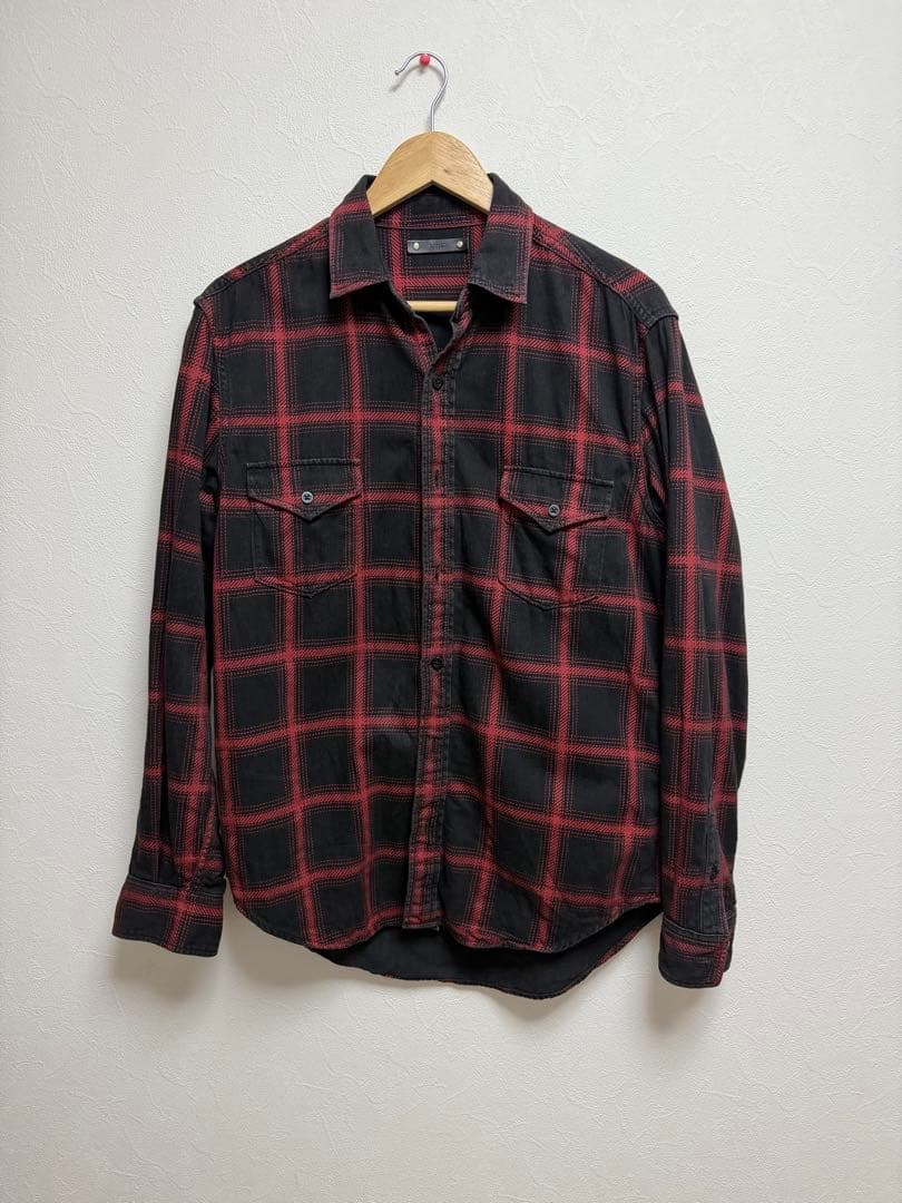 【キムタク愛用ブランド】 マインデニム Denim Check Red サイズ3 キムタク着MinedenimマインデニムGジャン木村拓哉私物野口 - メルカリ