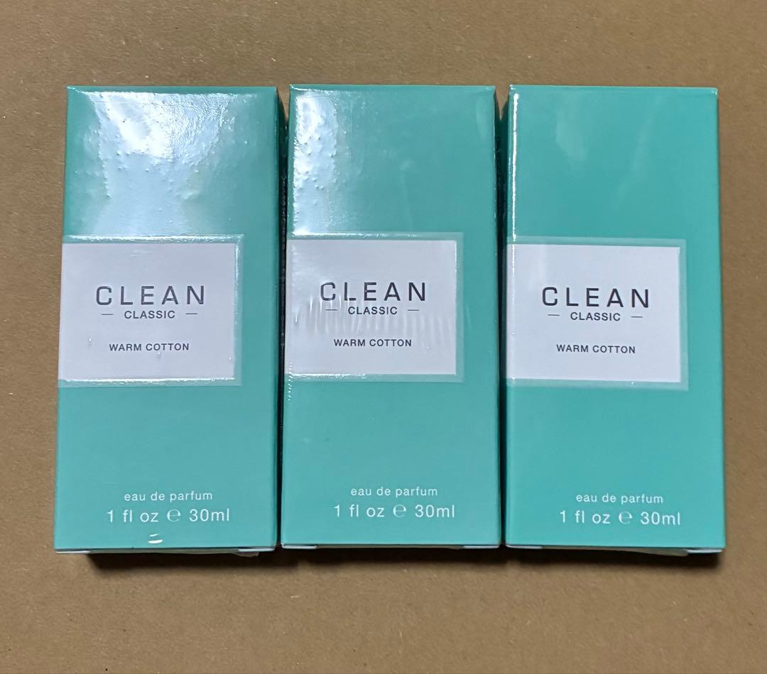 新品▼クリーン クラシック ウォームコットン EDP 30ml×3本▼送料込！