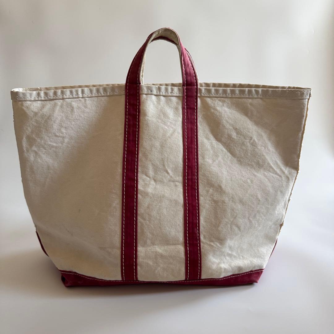 70s 80s L.L.Bean トートバッグ レッド タグなし