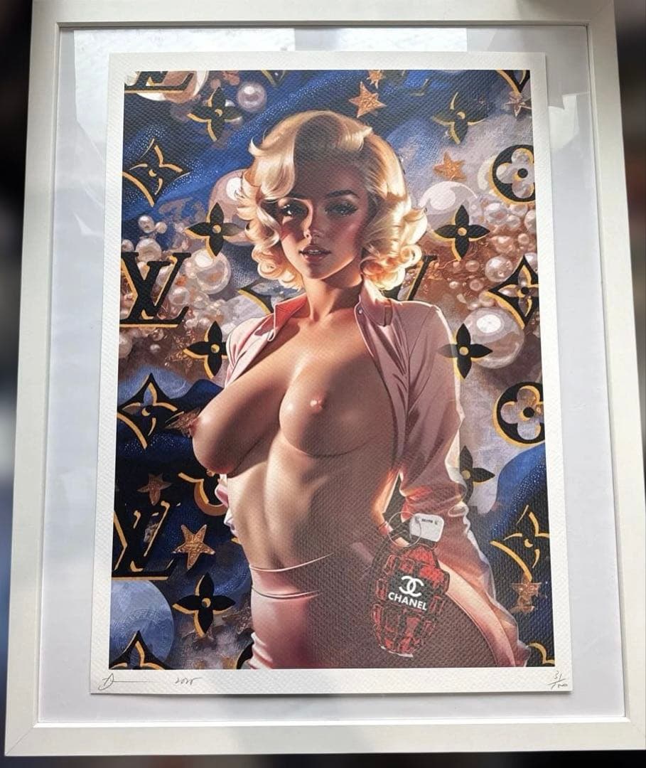 DEATH NYC 現代アート　世界100枚限定 マリリン・モンロー　ヴィトン Yahoo!オークション - 世界限定100枚 DEATH NYC マリリン・モンロー ル