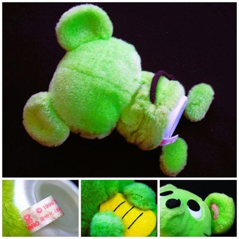 平成レトロ/サンリオ '95 レアキャラ？ねずみぬいぐるみ貯金箱ブルー