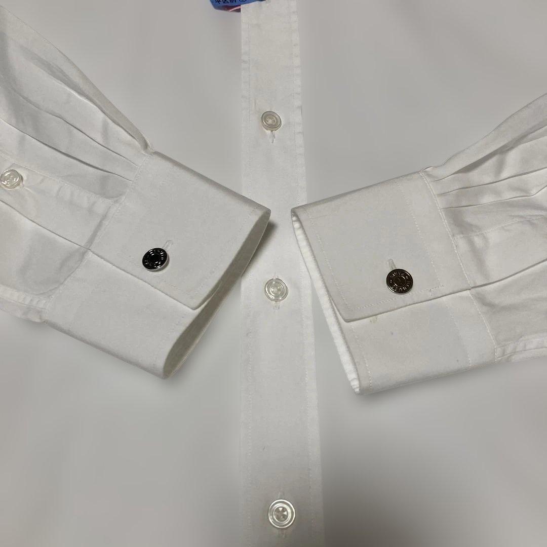HERMES エルメスセリエボタンシャツ HERMES 白シャツ.セリエボタン☆38