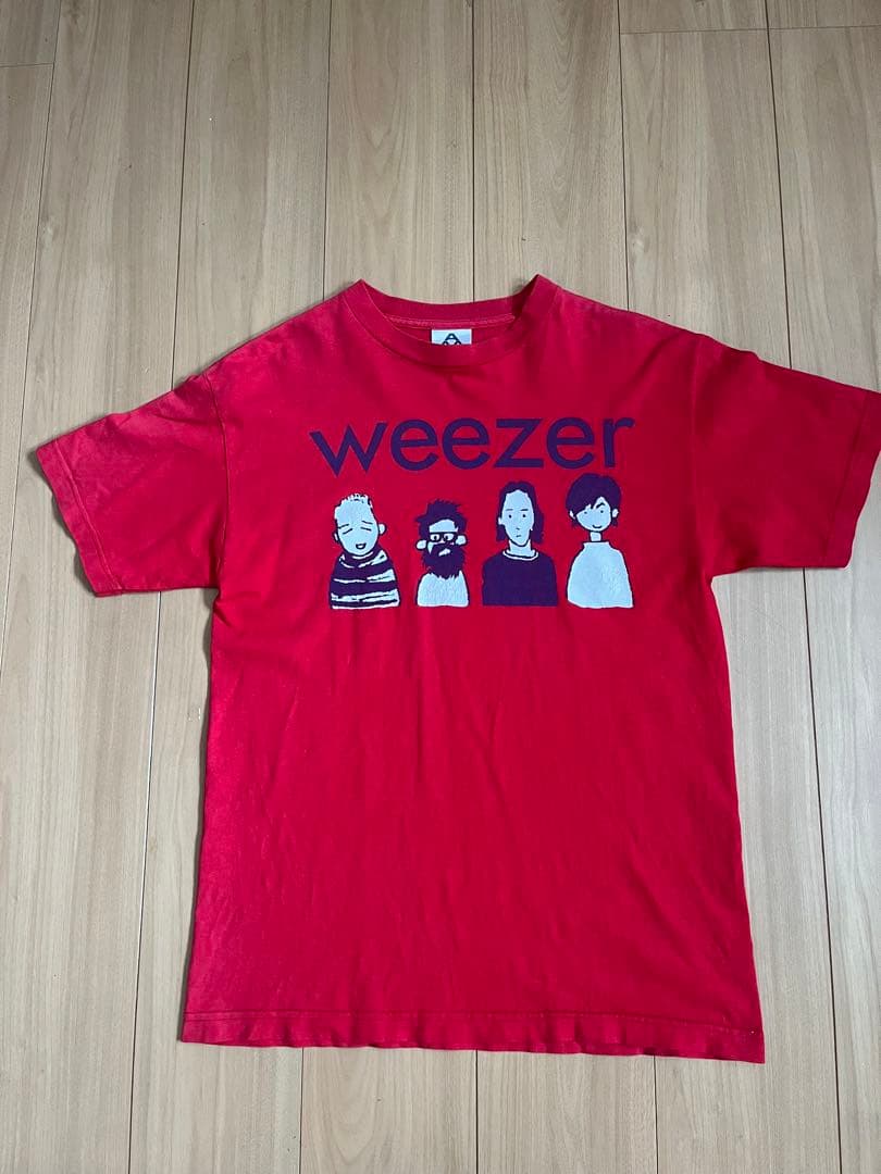 激レア！リヴァースヒゲ面バージョン！weezer ツアーT Mサイズ　赤