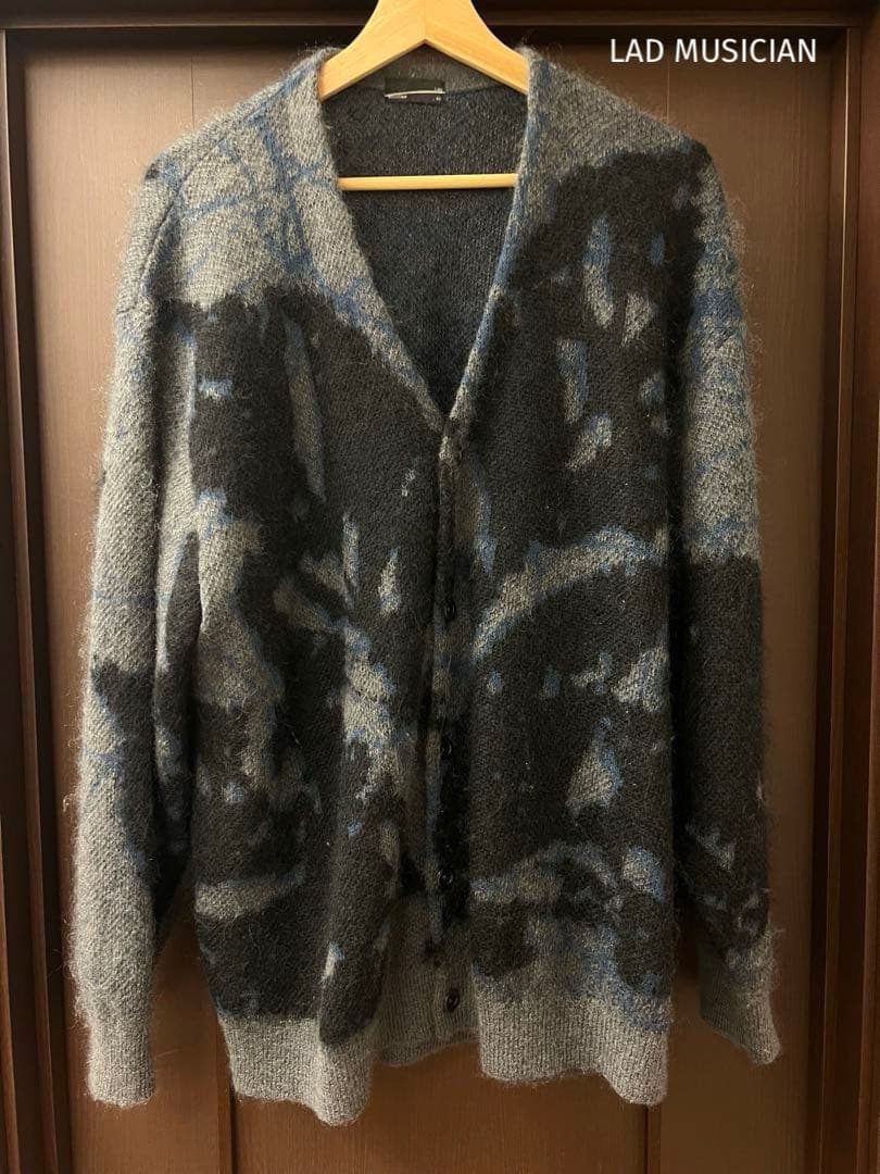 LAD MUSICIAN LONG CARDIGAN MOHAIR KNIT