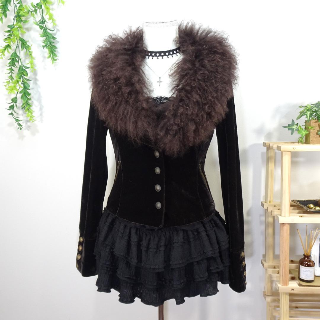 ベロア リアルファージャケット 平成ギャル 姫ギャル y2k フェアリー