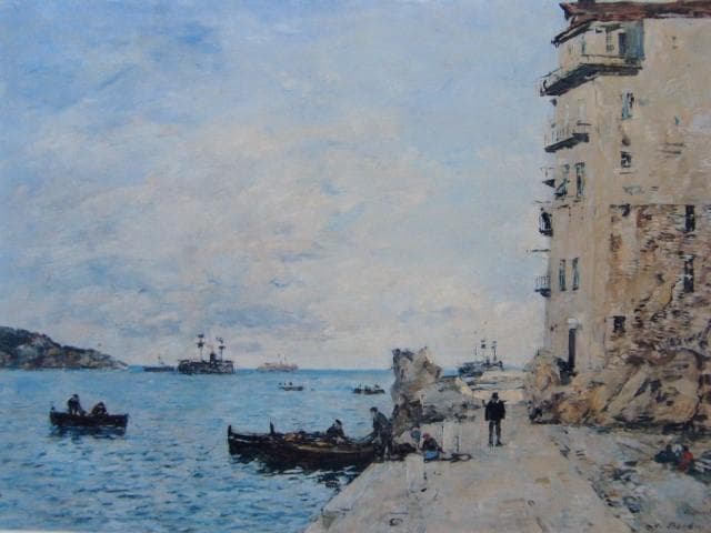 Eugene Boudin、【La Rade de Villefranche】