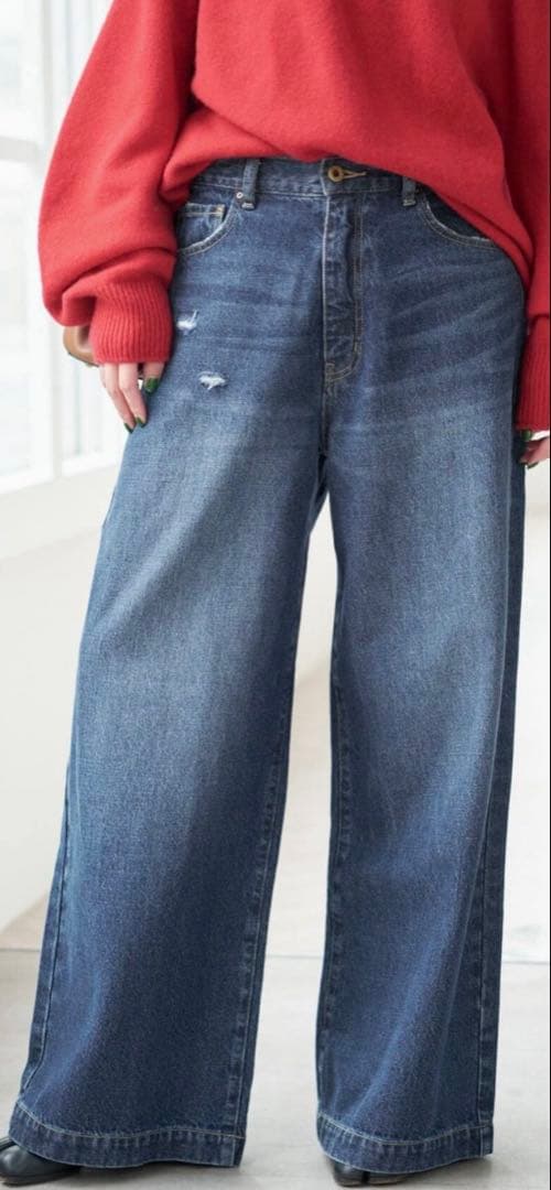 Spick and Span 5 1/2 BAGGY DENIM サイズ26