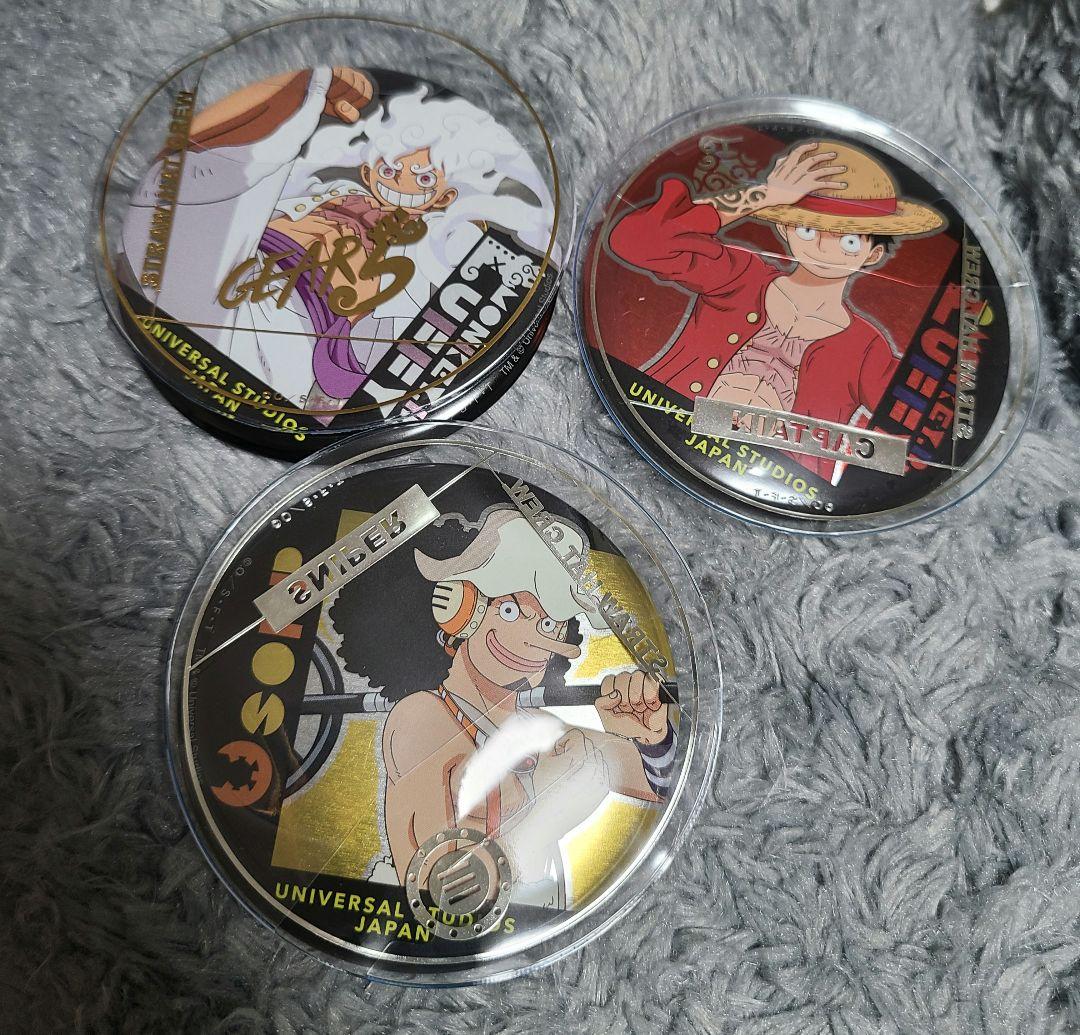 ワンピース ユニバ 缶バッジ USJ ルフィ ニカ ウソップ - メルカリ
