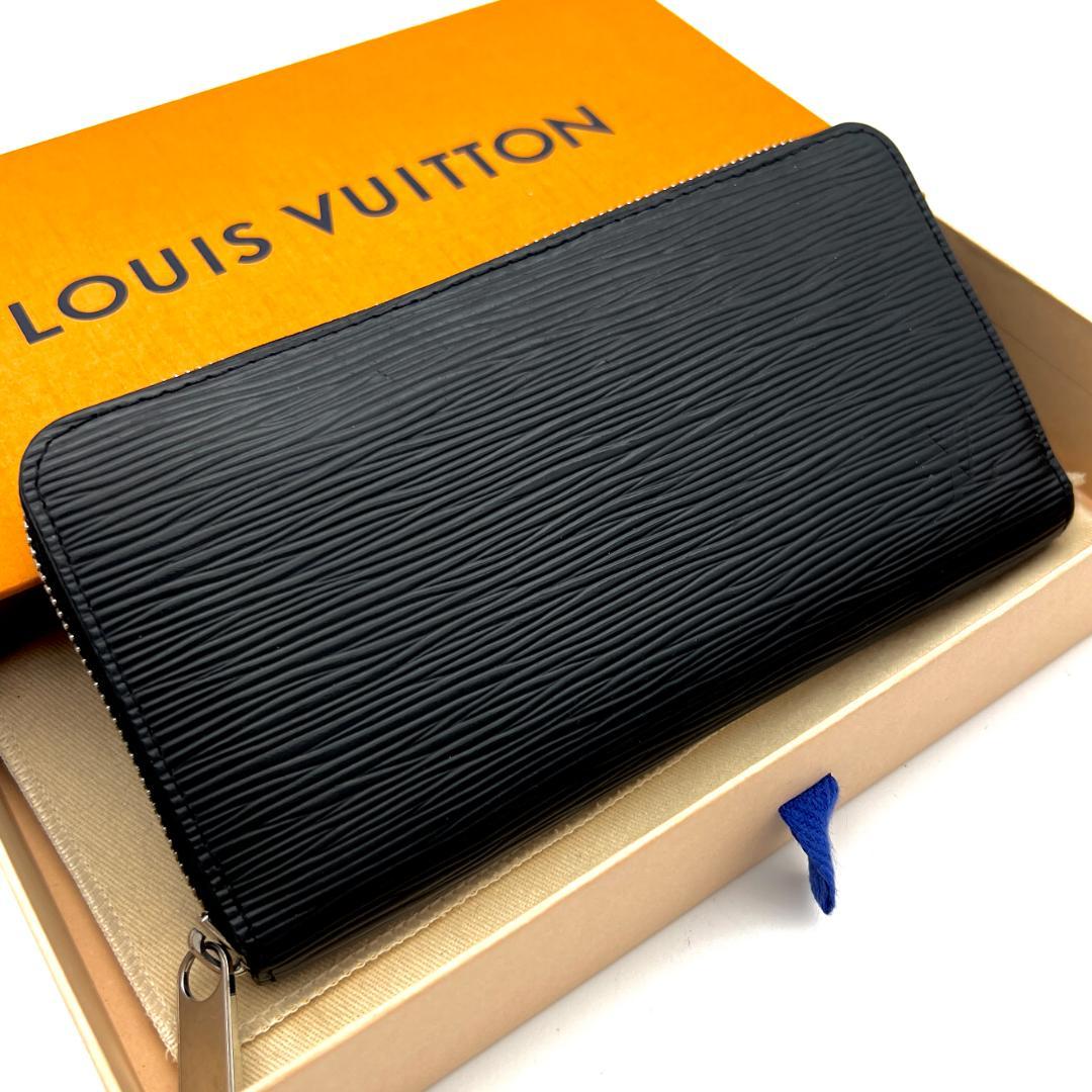 【極美品】ルイヴィトン エピ ジッピーウォレット ブラック 長財布 A735 LOUIS VUITTON ルイヴィトン エピ ノワール シルバー金具 ジッピー