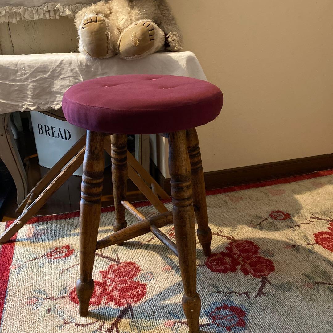 アンティークスツール　アンティーク樹木使用