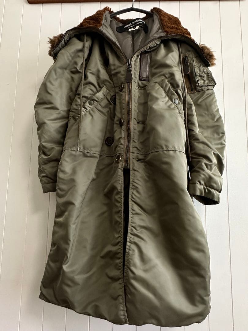 m-069 解体再構築　N-3B ジュンヤワタナベ　モッズコートカーキギャルソン