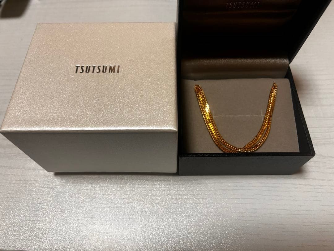 TSUTSUMI K18YG喜平ネックレス 6面W50cm 13g