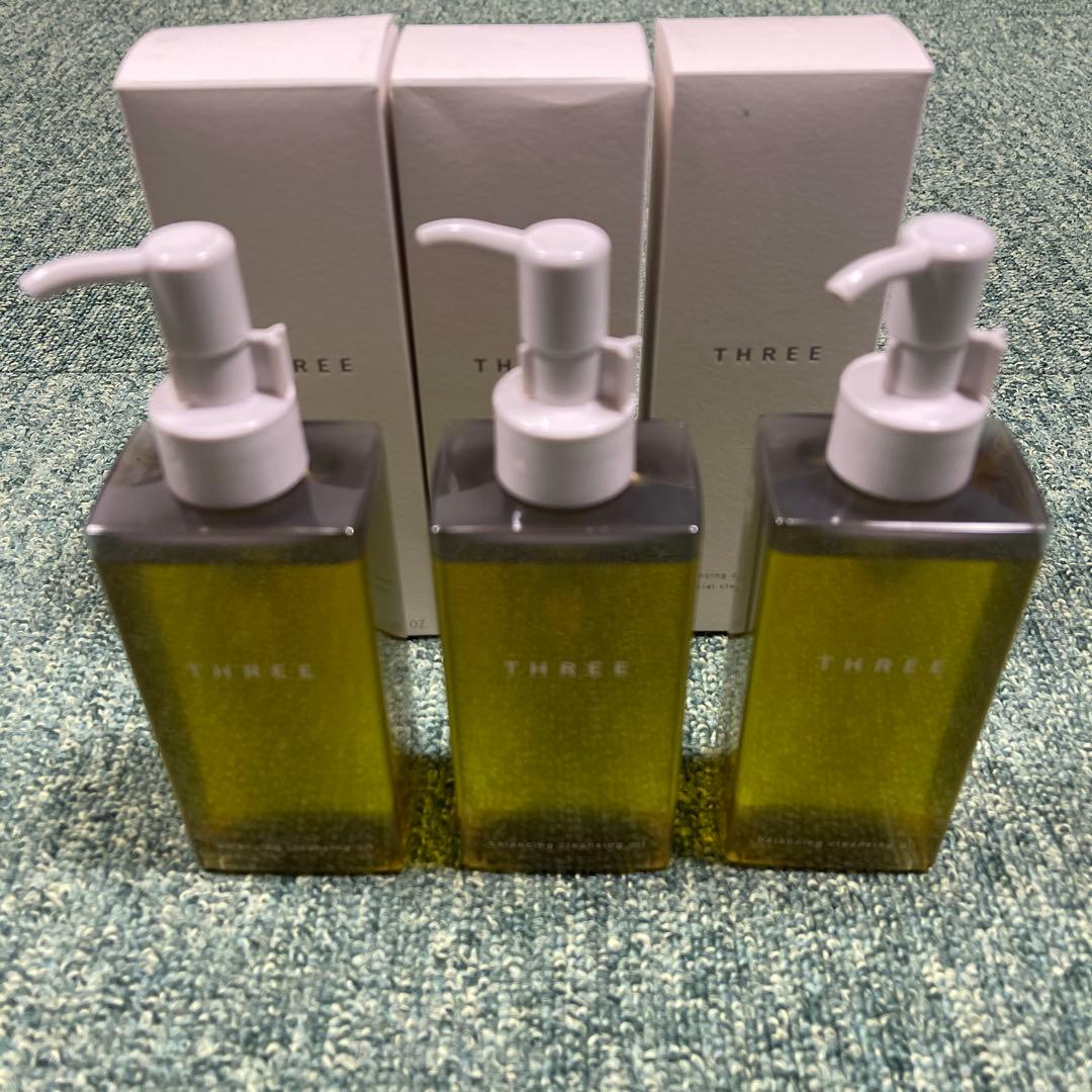 THREE バランシング クレンジングオイル 185mL 3本セット