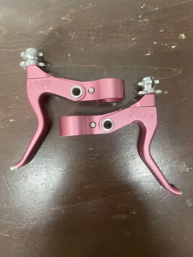 PAULのブレーキレバーです。　ピンクです。 軽く滑らかなブレーキタッチ！ポールのラブレバーコンパクト - 自転車