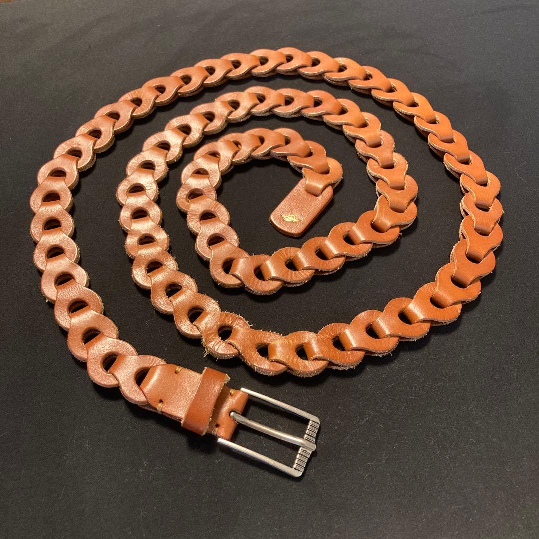 LIDNM Llife LEATHER CHAIN BELT - SIENNA - メルカリ