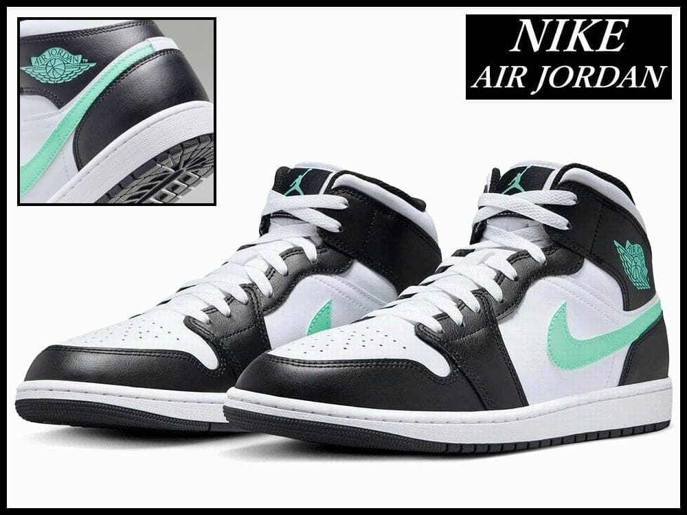 専用 ナイキ エアジョーダン1 ミッド グリーングロー スニーカー 29.0 ④