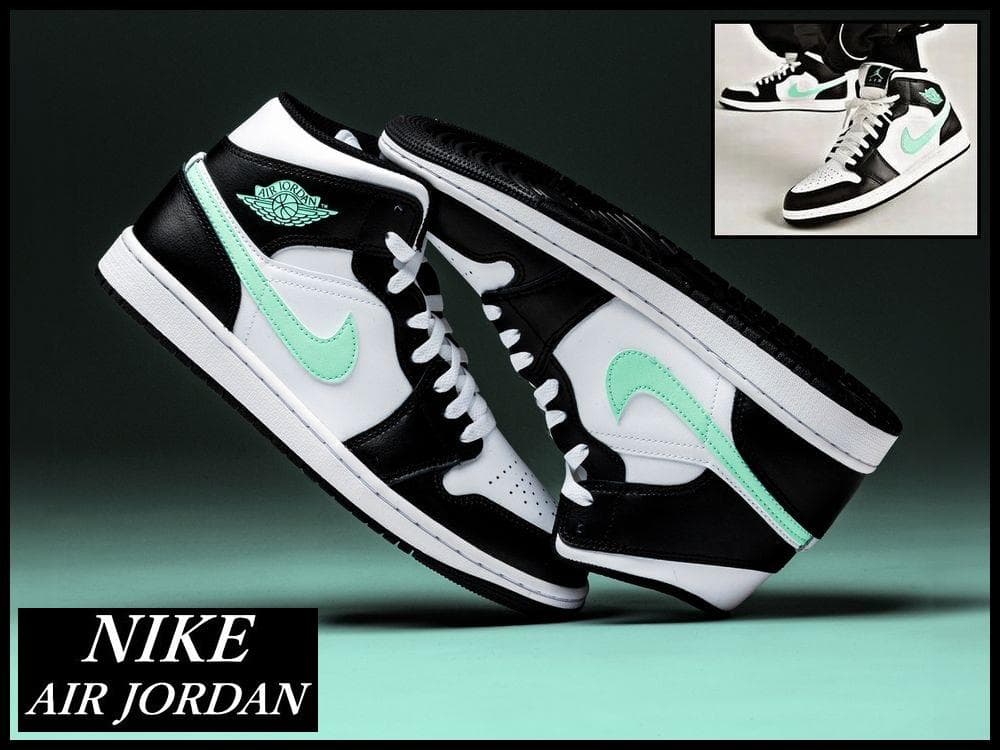 専用 ナイキ エアジョーダン1 ミッド グリーングロー スニーカー 29.0