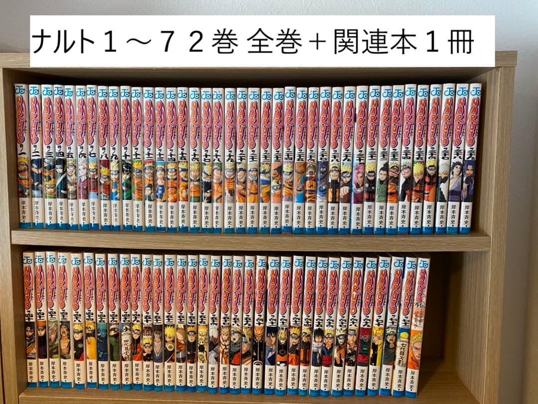 ★*様 NARUTO ナルト全巻＋関連本1冊 ナルト1-72巻 全巻セット 岸本