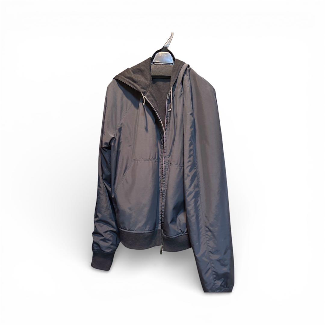 エルメス カシミアニット 100％ 総裏地 パーカー ジャケット フード