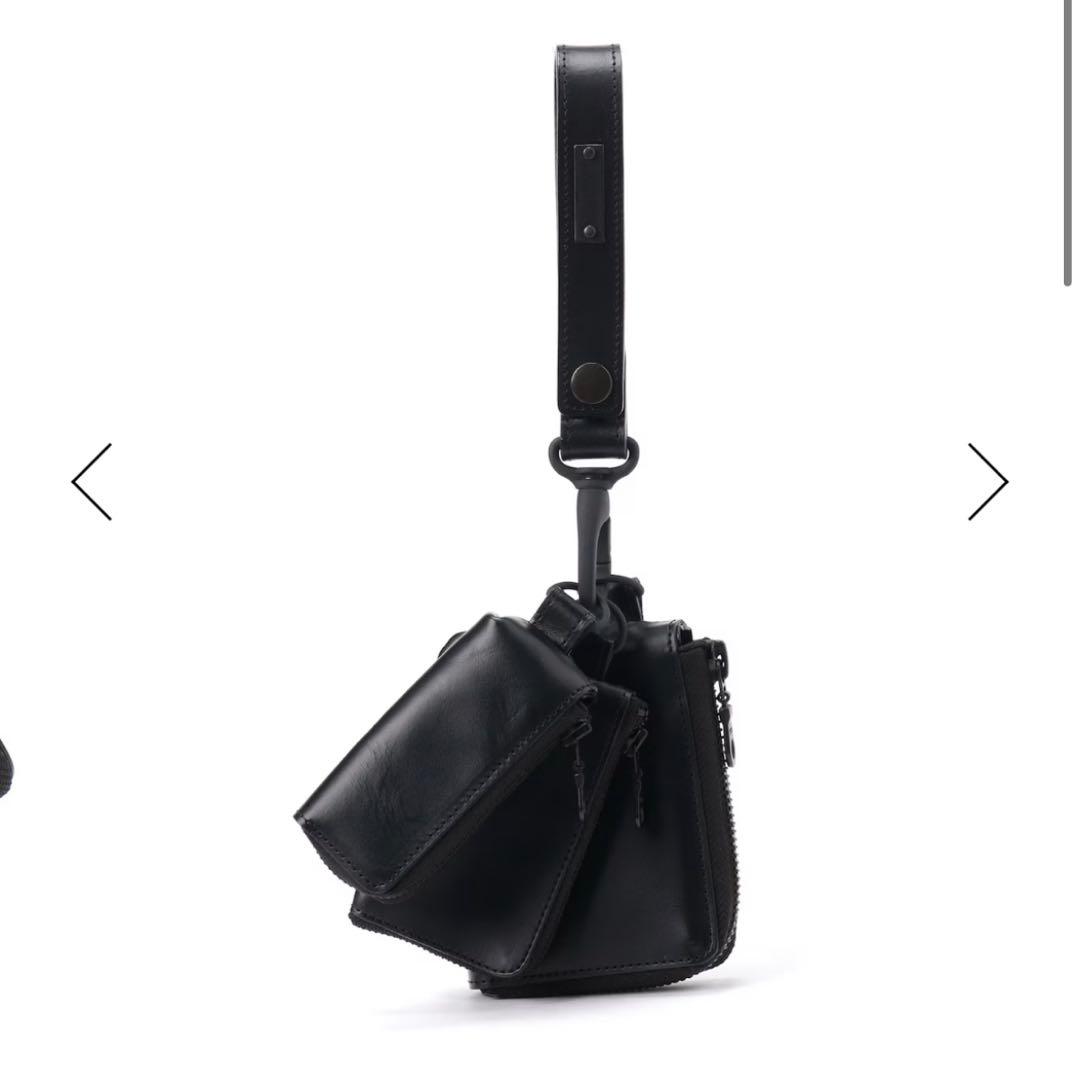 Limi feu オイルレザーポーチ MAT OIL LEATHER 3LAYERS POUCH LPー