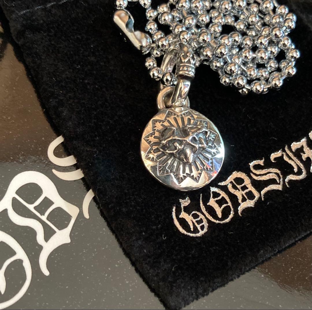 GODSIZE スタンプワークハートペンダント ゴッドサイズ シルバー925