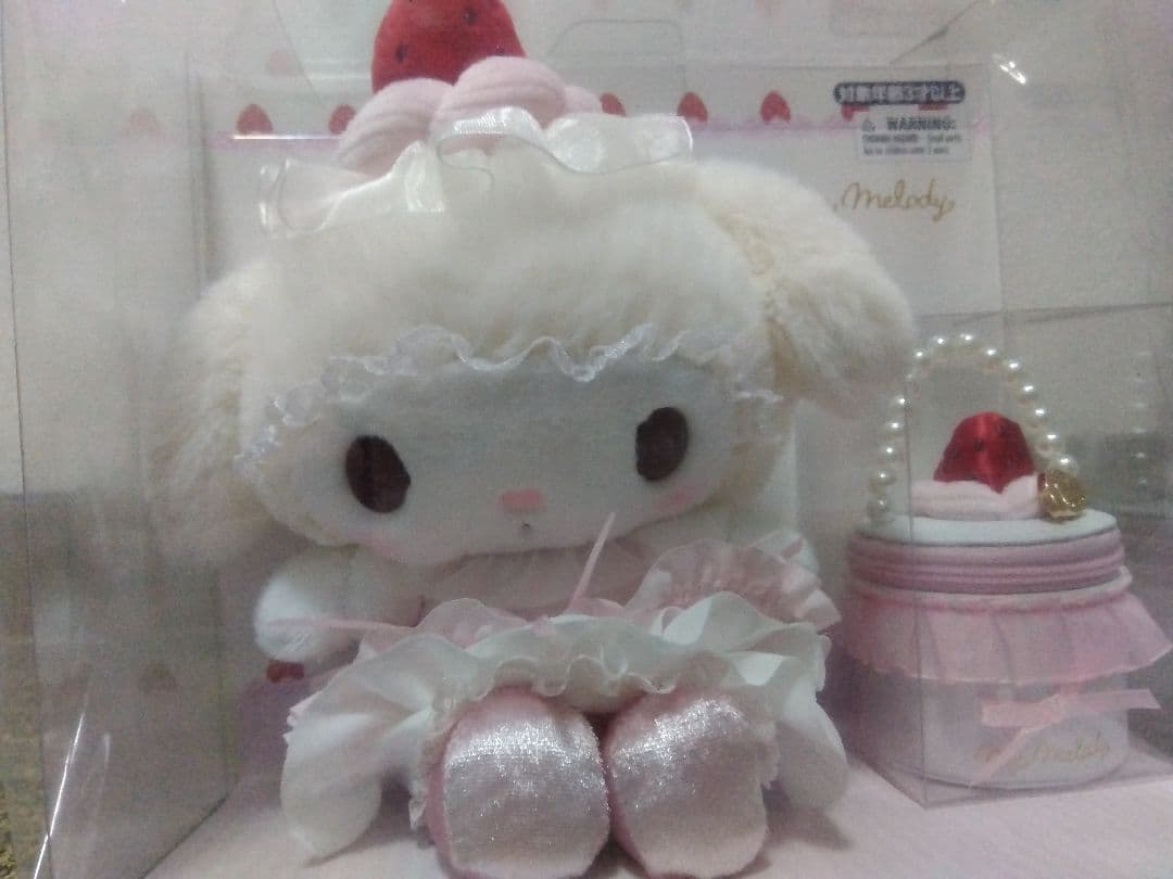 サンリオいちごホイップケーキマイメロディぬいぐるみ アクセサリーケースセット