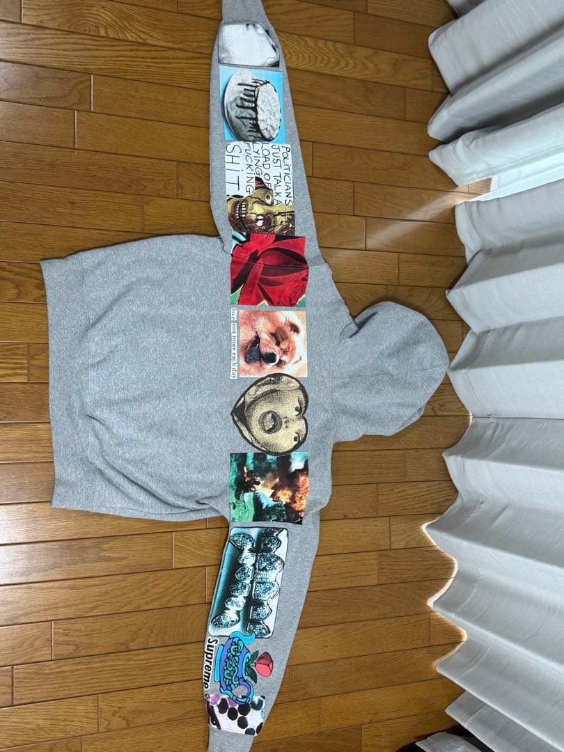 【即完売】 Supreme シュプリーム　スウェットパーカー　S グレー