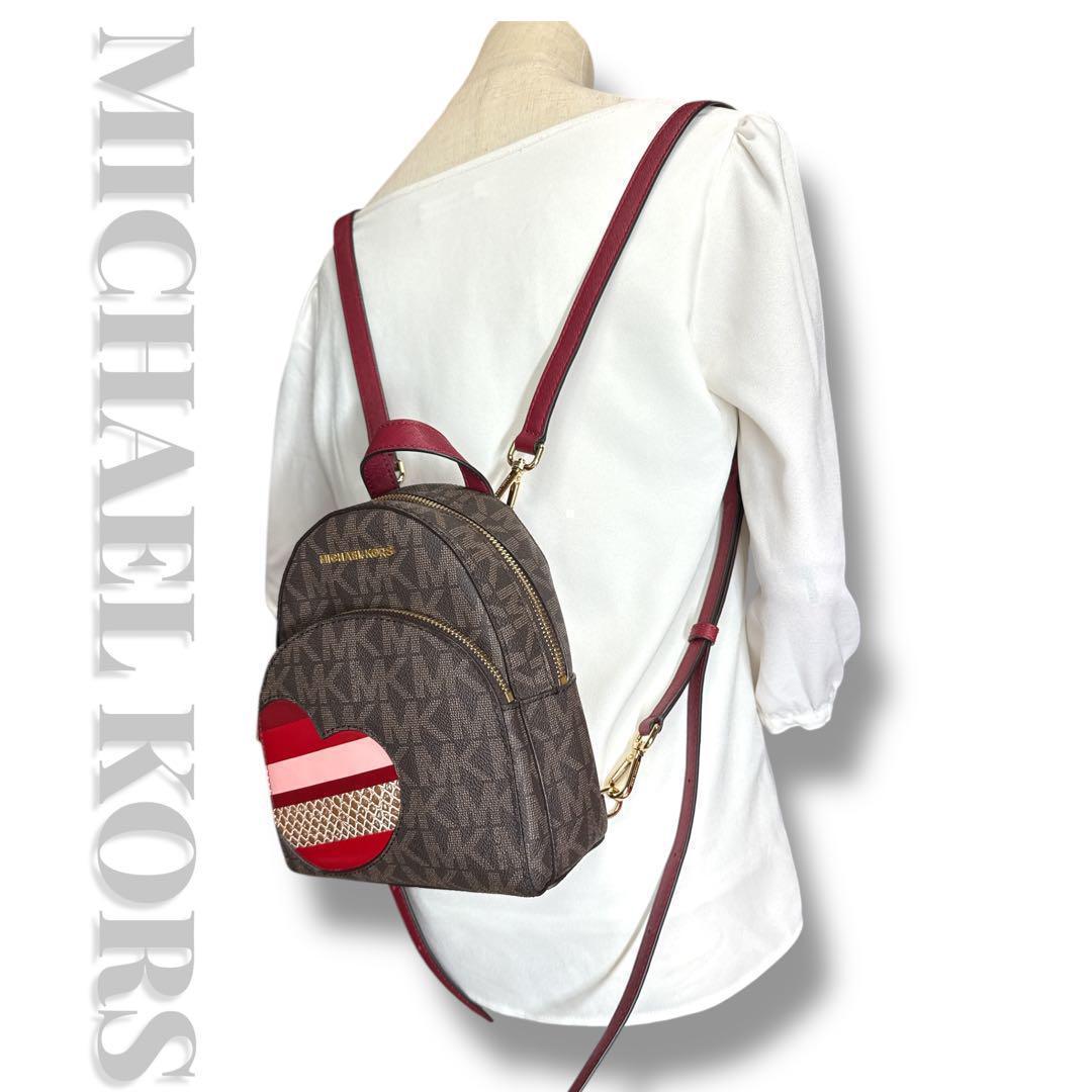 《入手困難》マイケルコース リュック バックパック 2way レザー ハート