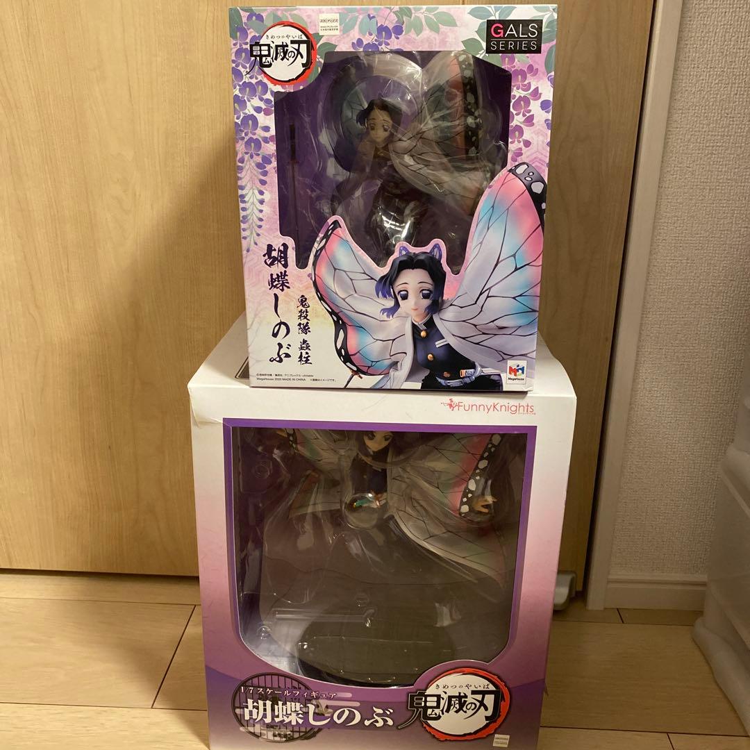 【2点セット】鬼滅の刃　胡蝶しのぶ　1/7スケールフィギュア　ギャルズ
