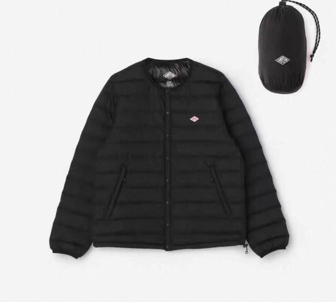 DANTONインナーダウンクルーネックジャケット Sサイズ