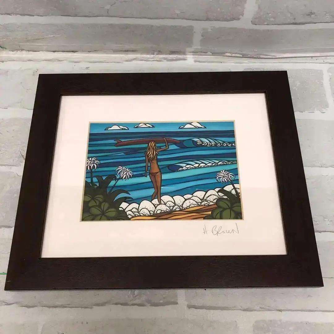 M115 ヘザーブラウン 絵画 2点セット 額縁付き - メルカリ