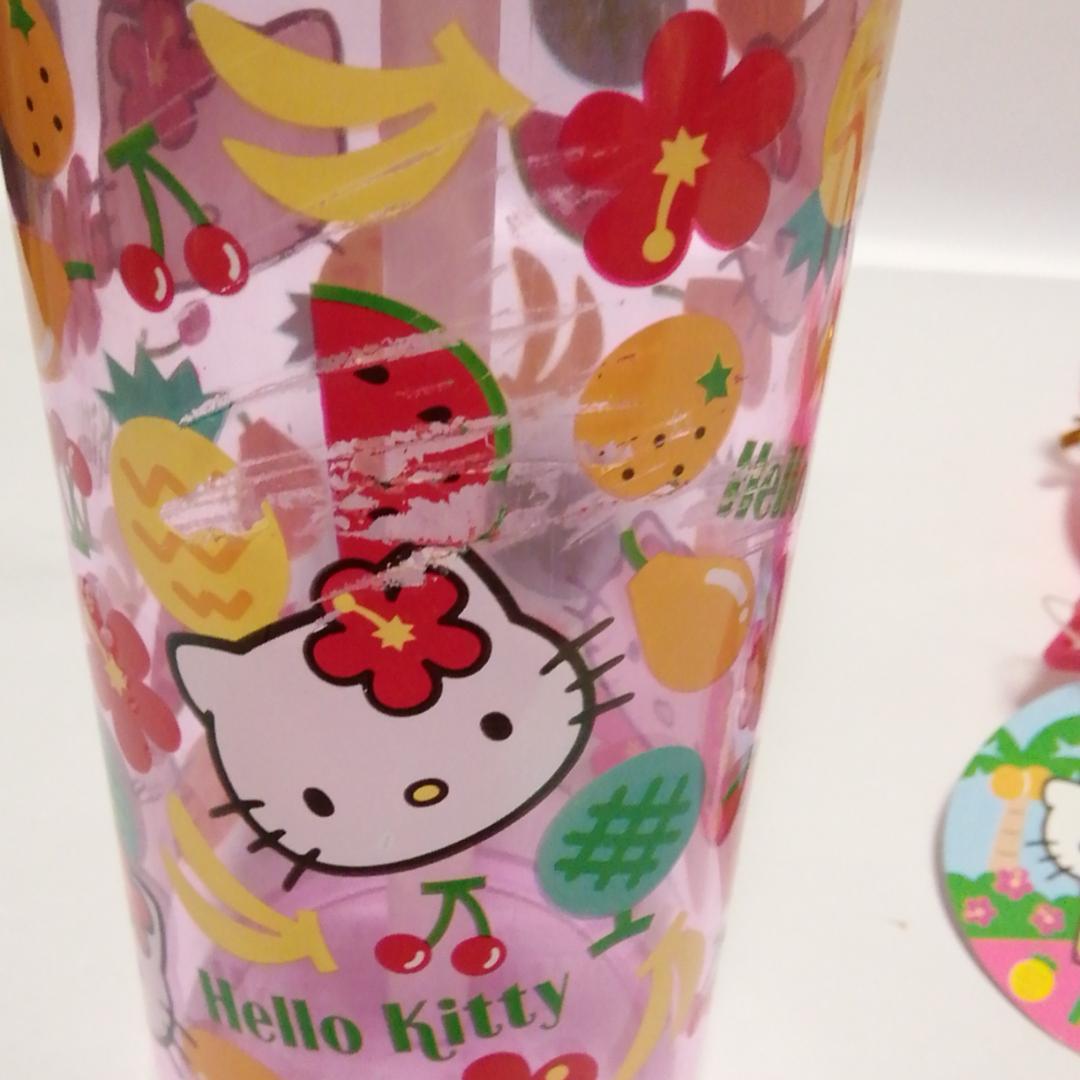 未使用 ハローキティ トロピカルボトルストラップ付き 平成レトロ 2002年