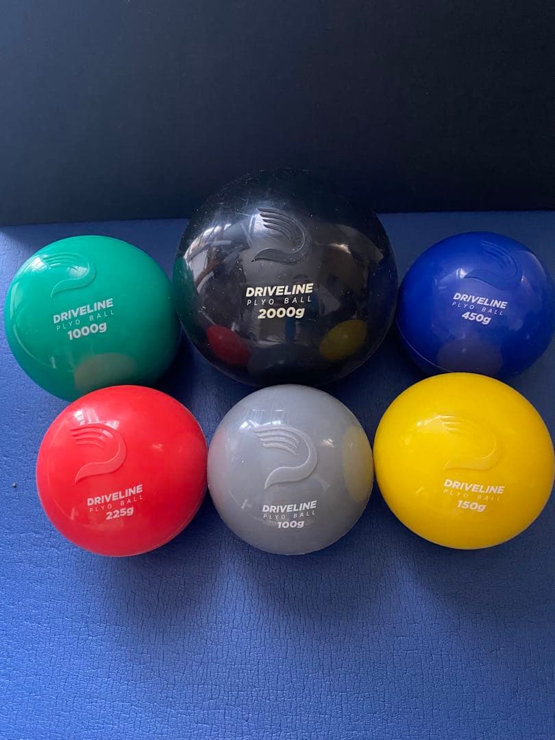 やっくん美品Driveline Baseball プライオボール6個セット