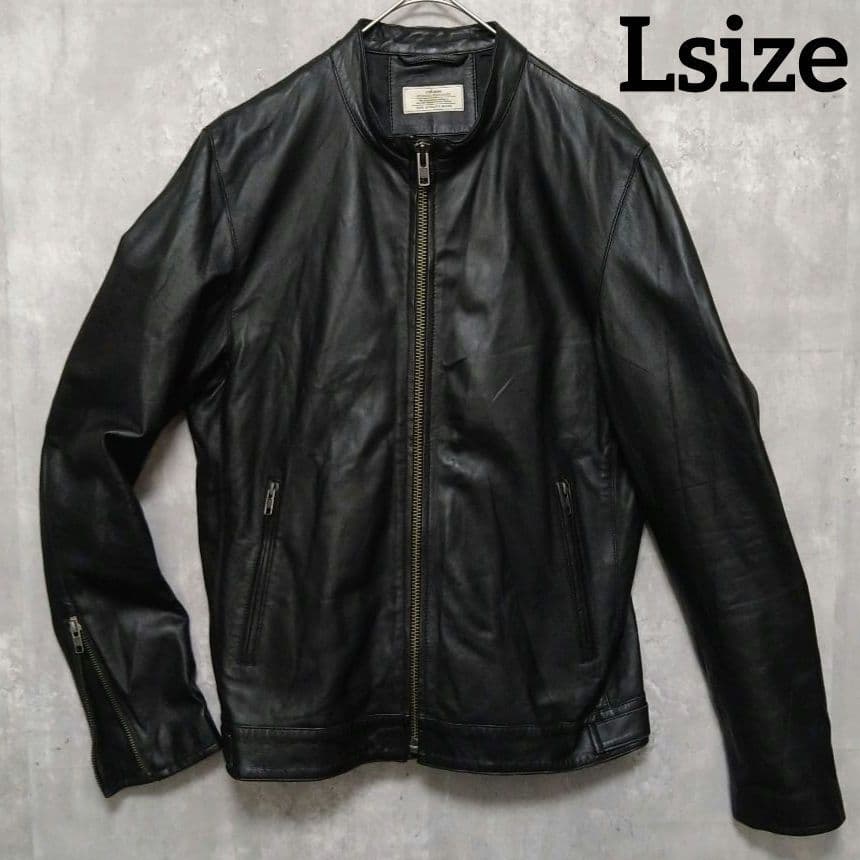 Lサイズ ジャーナルスタンダード 短丈 ラムレザー シングルライダースジャケット 中古・古着通販】JOURNAL STANDARD (ジャーナルスタンダード