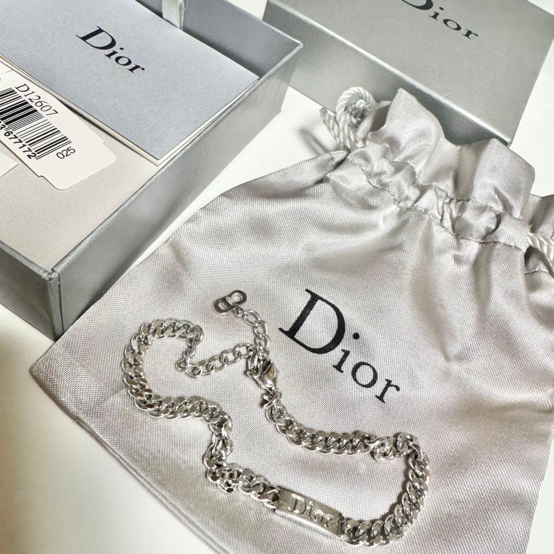 Dior シルバーチェーンブレスレット D12607