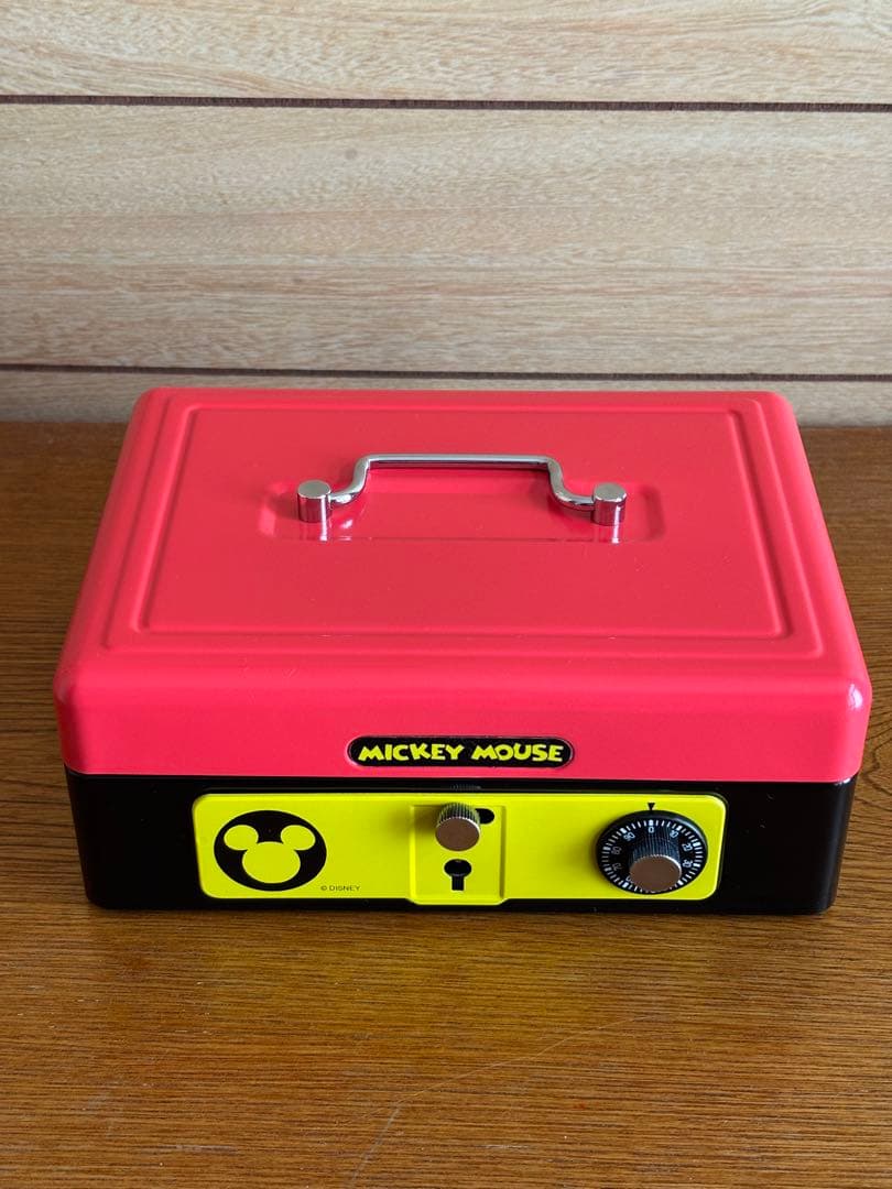 【美品・希少！】ミッキーマウス　ミニ金庫　手持ち金庫