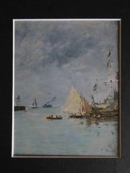 Eugene Boudin、海外版超希少レゾネ、新品高級額装付、状態良好