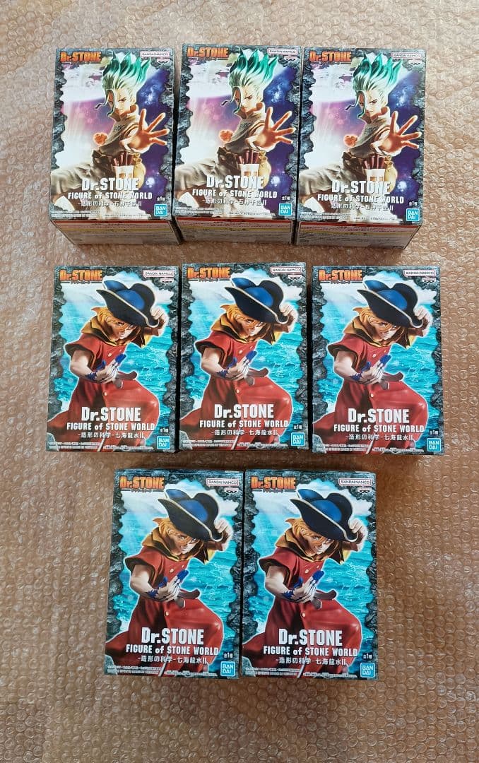 Dr.stone　造形の科学　石神　七海フィギュア計8個まとめ売り　新品未開封