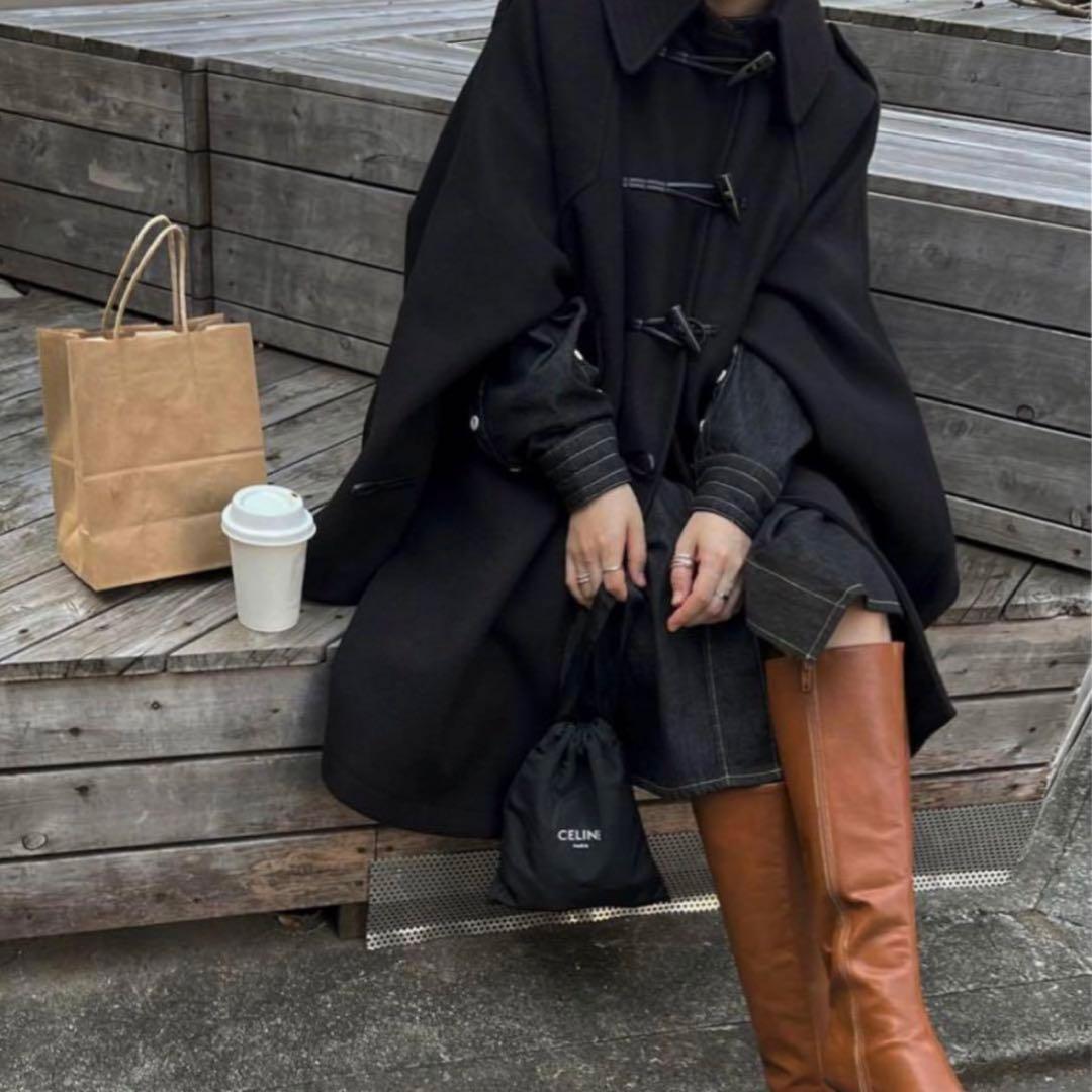 【美品】willfully♡ウィルフリー♡トグルコート♡ダッフル♡ウールコート♡ WILLFULLY（ウィルフリー）の「tent toggle jersey melton various