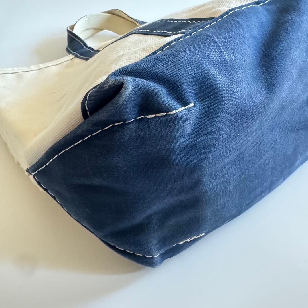 80s L.L.Bean トートバッグ ネイビー ミディアム