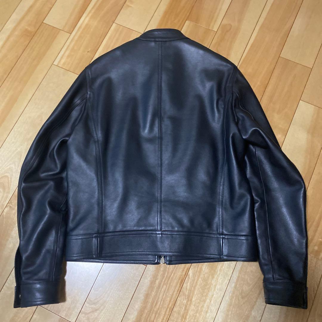 EMMETT ユリゴールドシングルライダースジャケット48