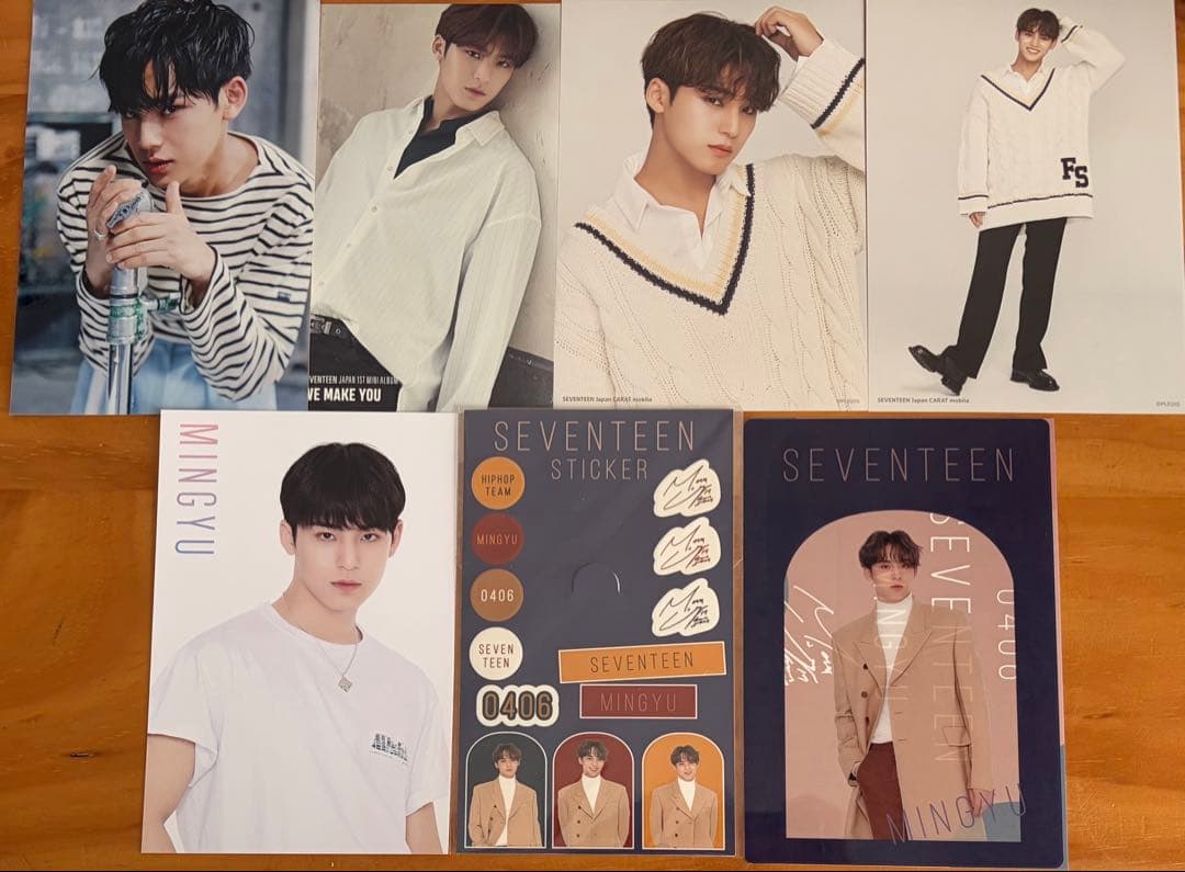 SEVENTEEN セブチ ミンギュ ポストカード シール カラモバ 生写真